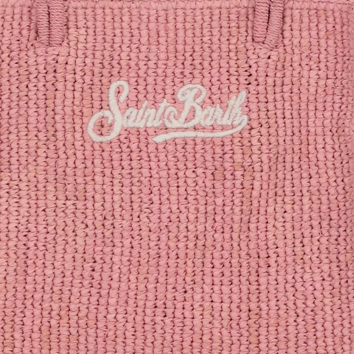 Mc2 Saint Barth Medium Woven Tote Bag In Dusty Rose