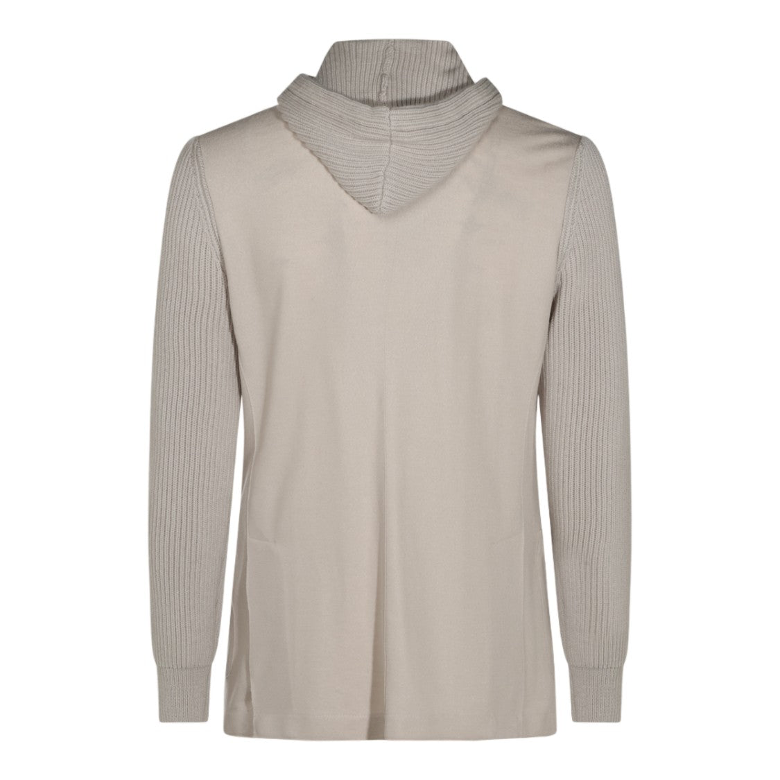 Eleventy Structured Knitted Hooded Hybrid Blazer