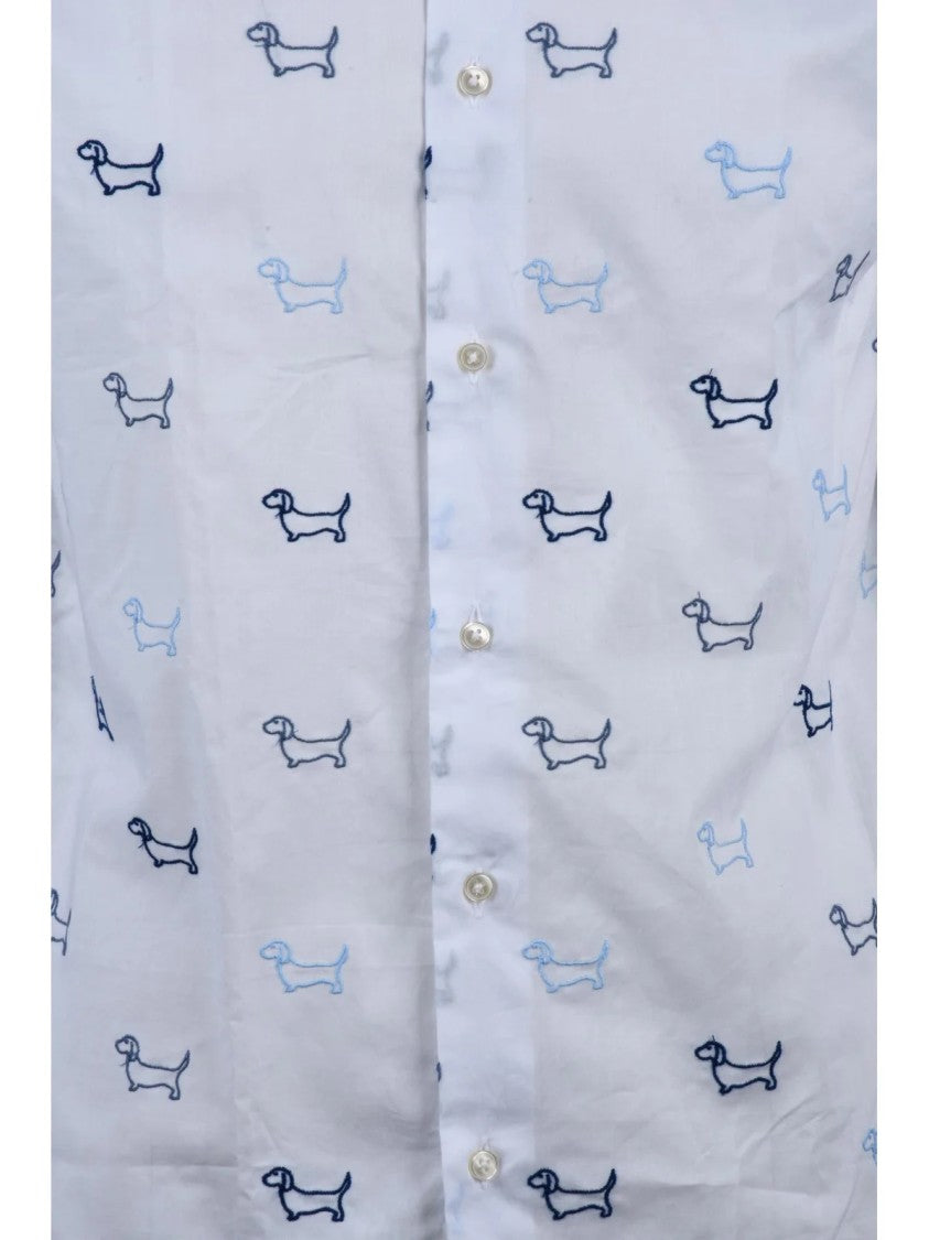 Deuxieme White Cotton Men Shirt
