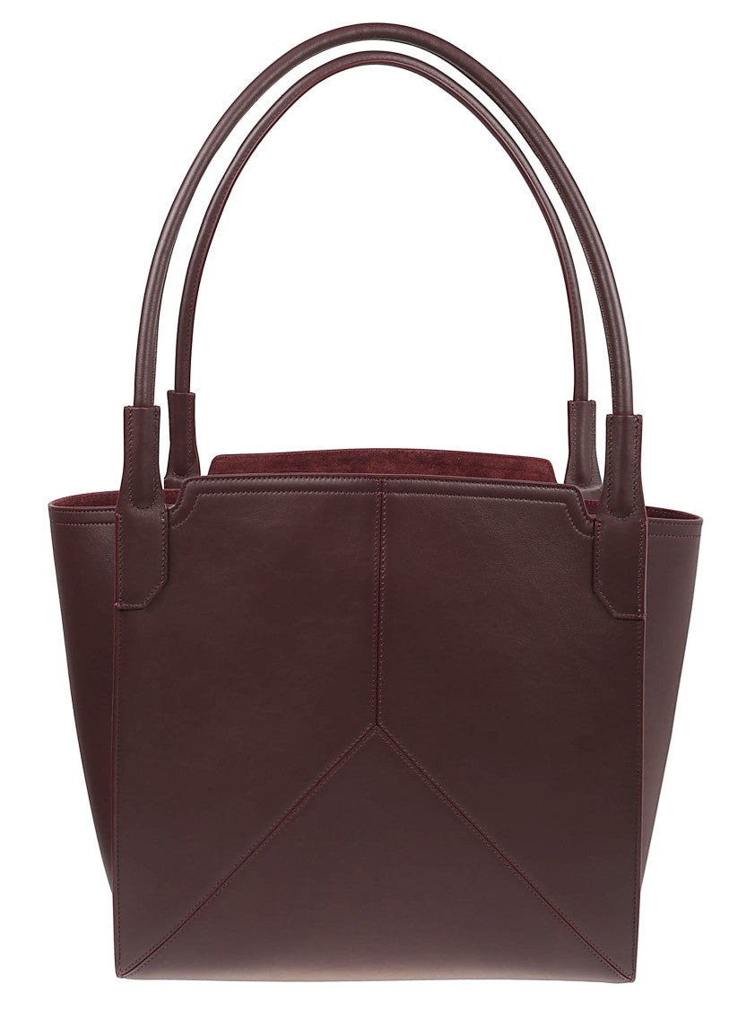 Victoria Beckham Small Victoria Geometric Leather Tote Bag