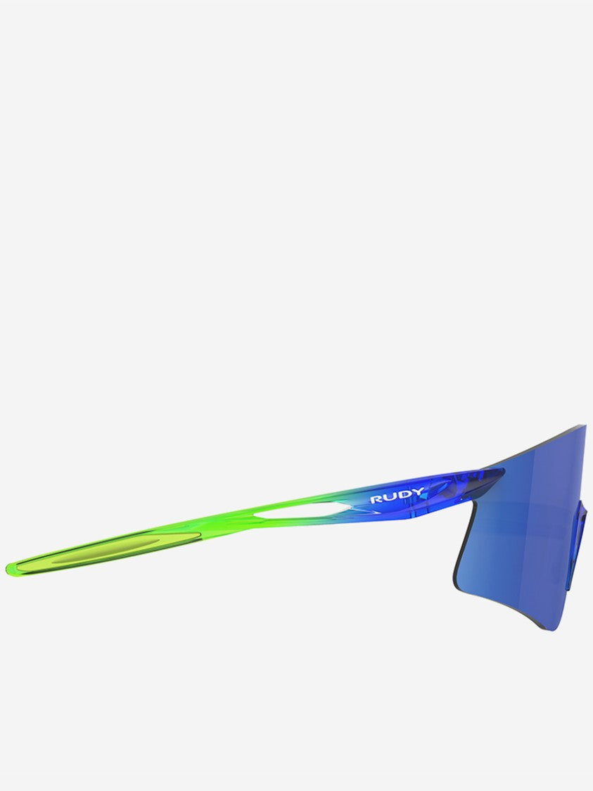 Rudy Project Wraparound Blue-Tinted Sunglasses With Gradient Arms