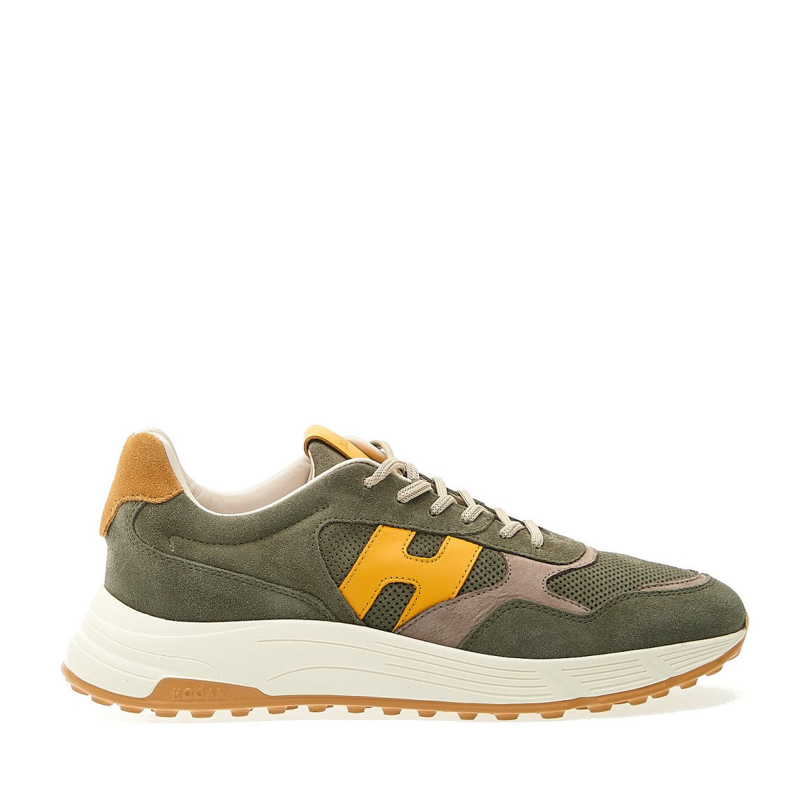 Hogan Hyperlight Suede Green H Yellow Sneakers