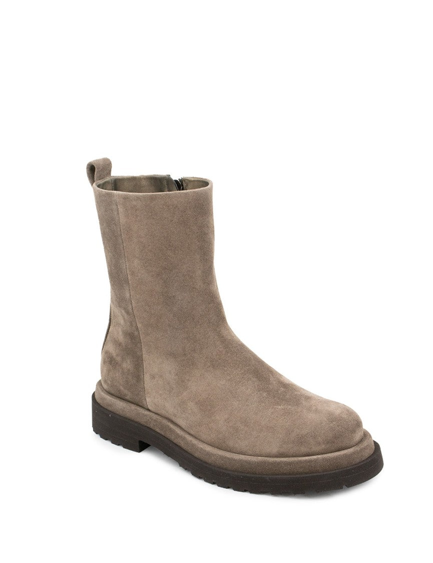 Brunello Cucinelli Ankle Boots With Smooth Suede Finish