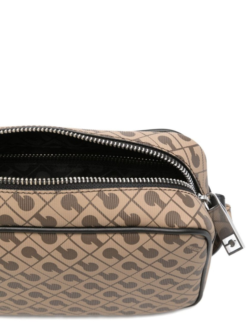 Gherardini Rectangular Geometric Patterned Shoulder Bag