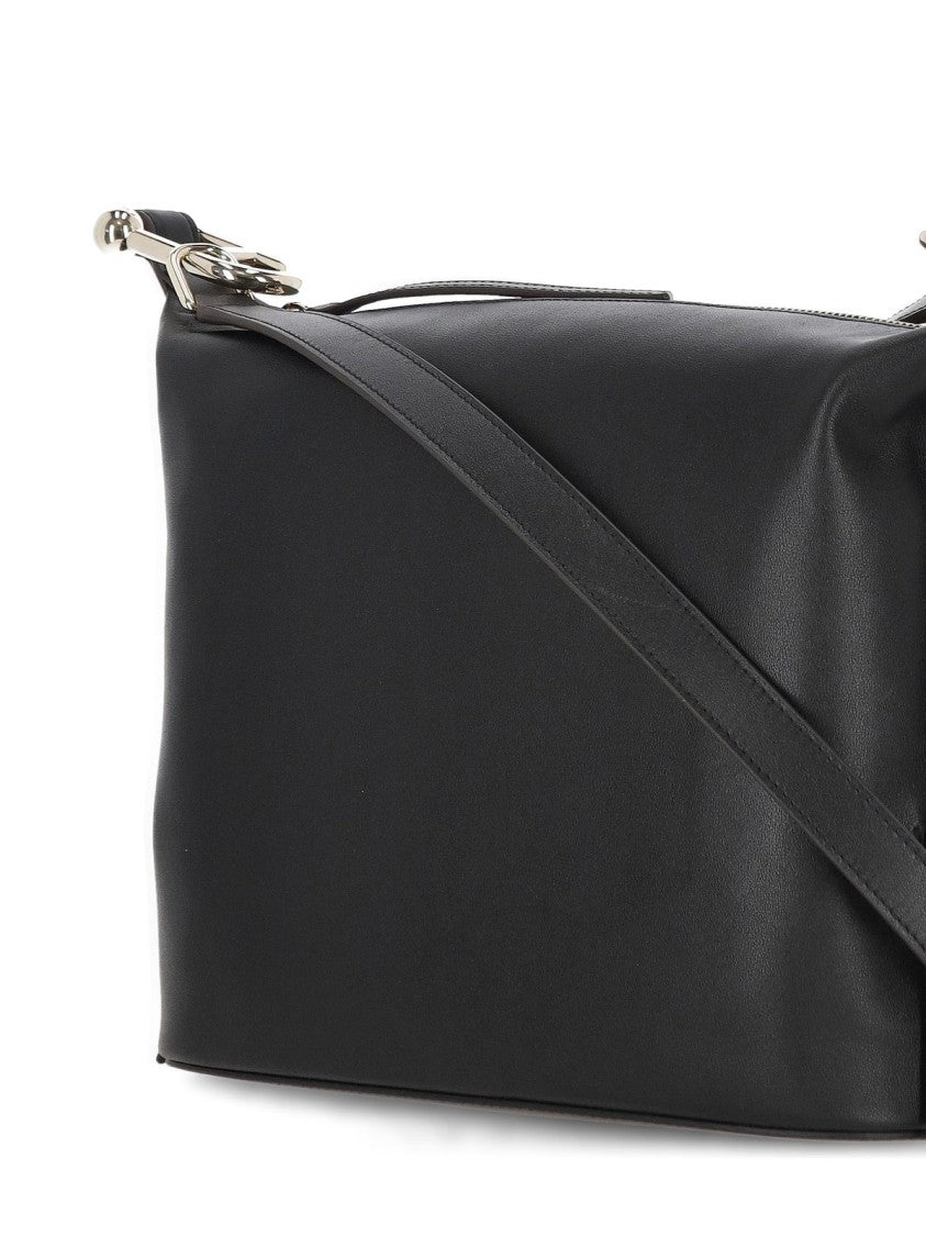 Furla Rectangular Black Handbag With Adjustable Strap
