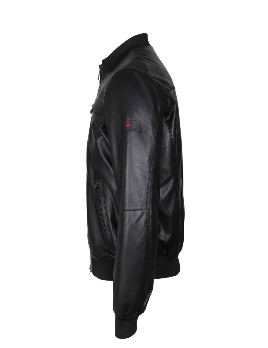 Peuterey Sands Leather Jacket Color Black