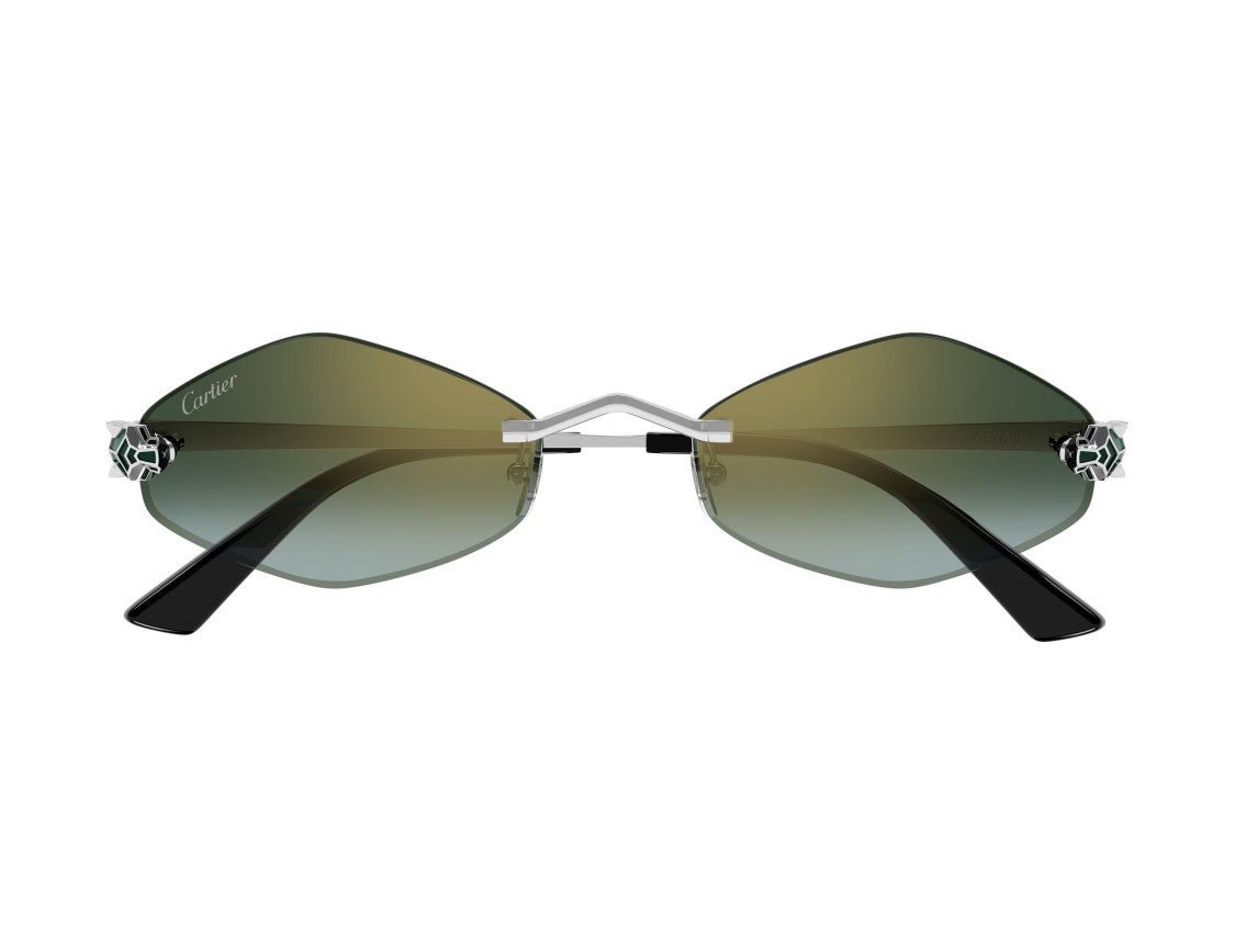Cartier Ct0433s Rimless Gradient Geometric Sunglasses