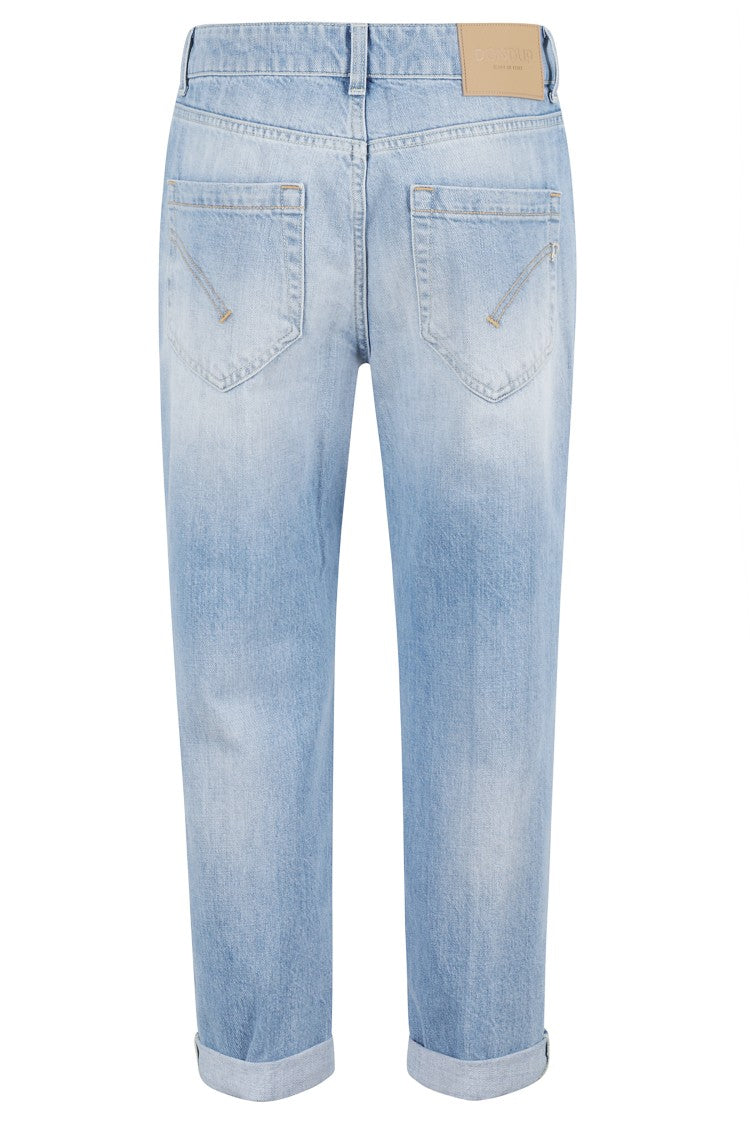 Dondup Cropped Light Blue Jeans