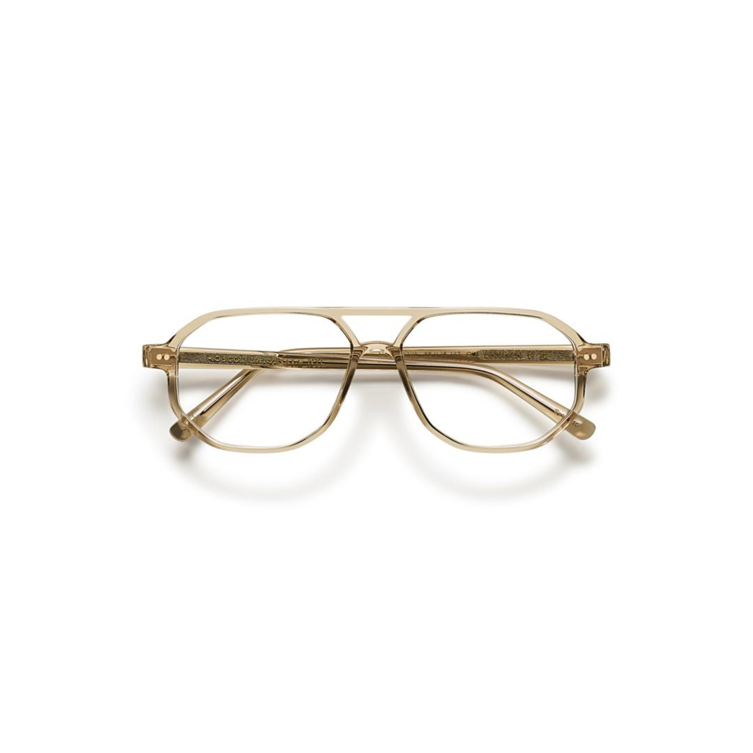 Moscot Or-Gaz-O Gazeektal Geometric Translucent Acetate Eyeglasses