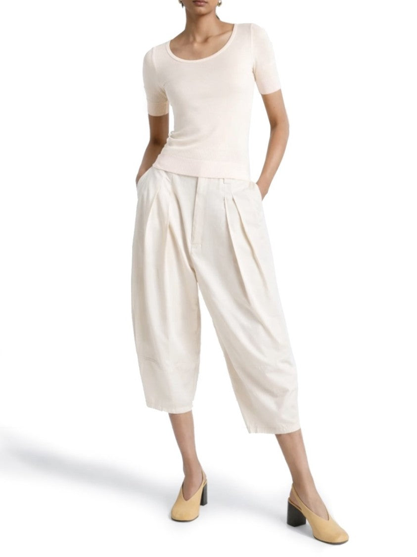 Lemaire Trompe L'oeil Viscose-Silk Round Neck Top