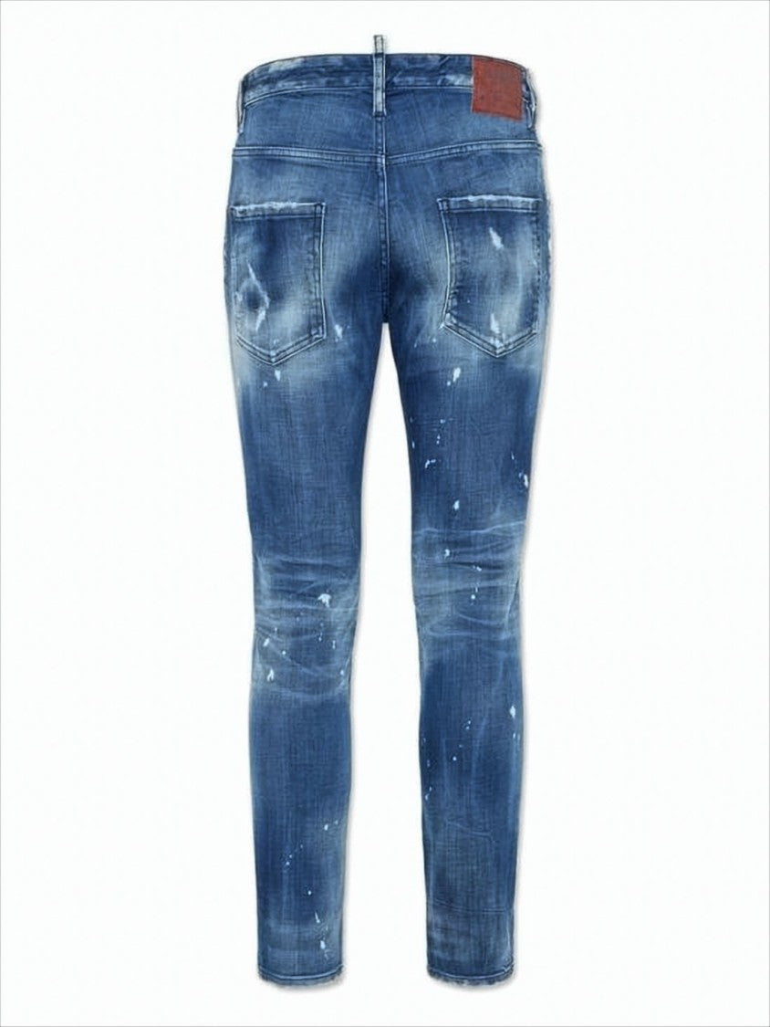 Dsquared2 Distressed Blue Denim Pants