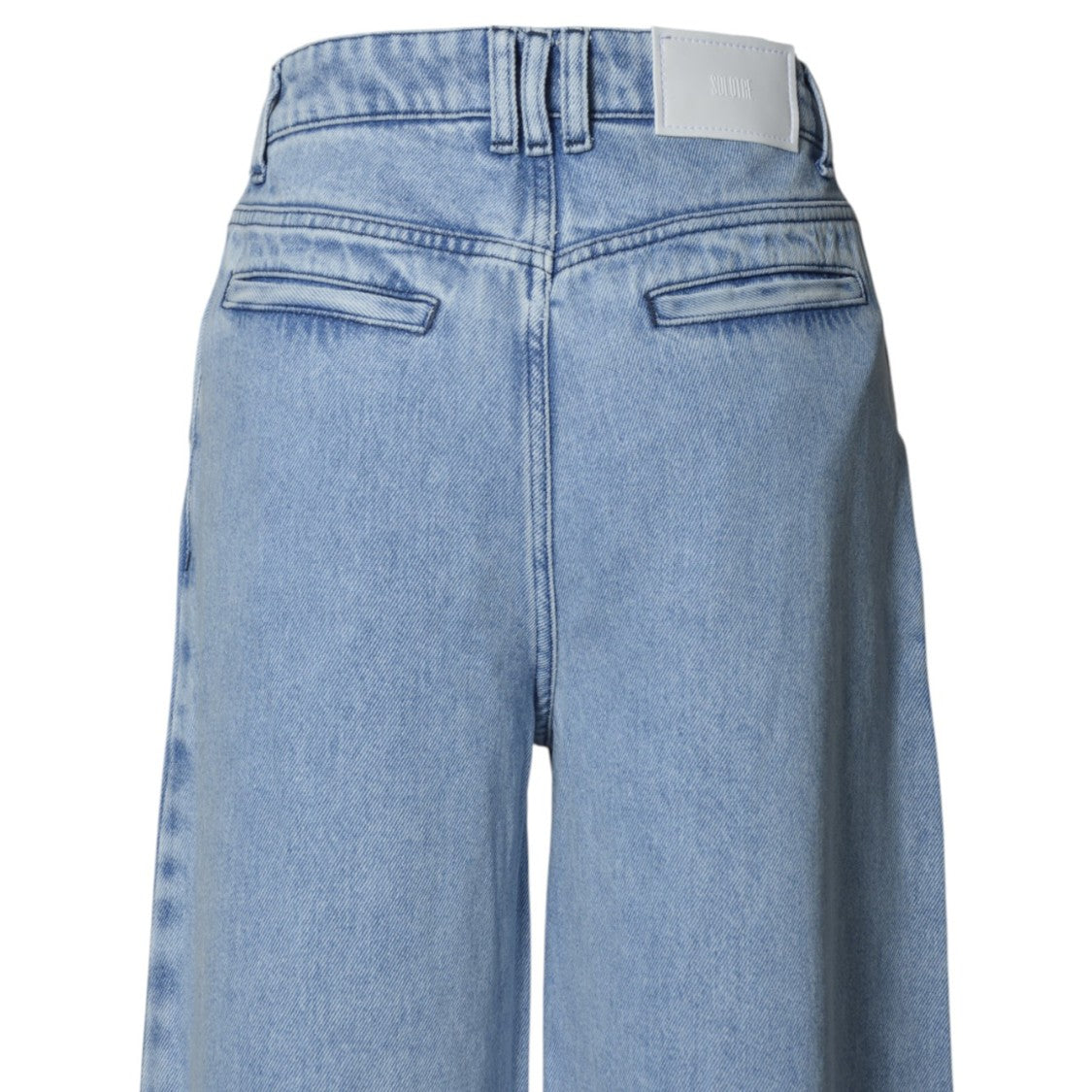 Solotre Light Blue Denim Solotre Wide Leg Jeans