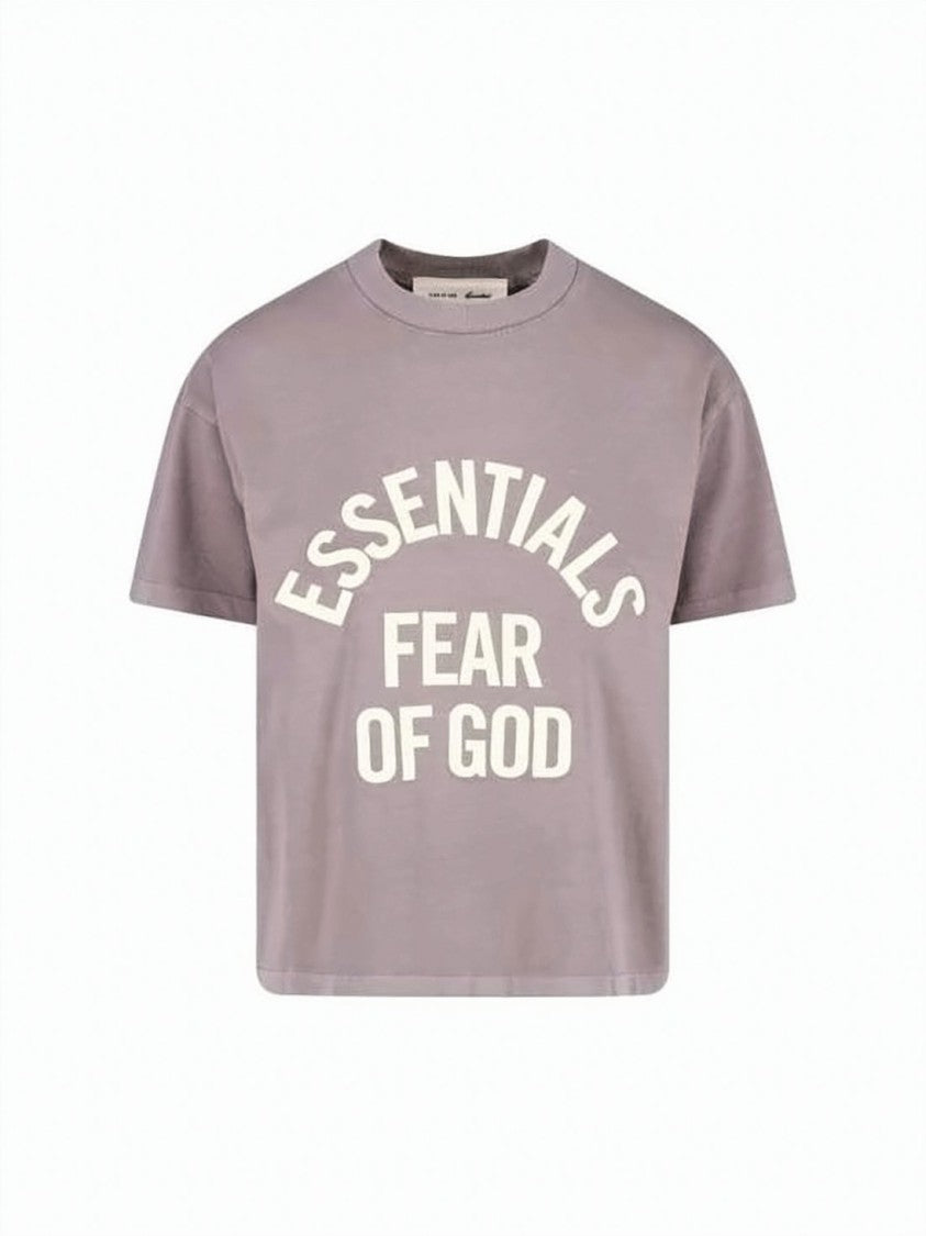 Fear Of God Cropped Short-Sleeve T-Shirt With Ribbed Crew Neckline