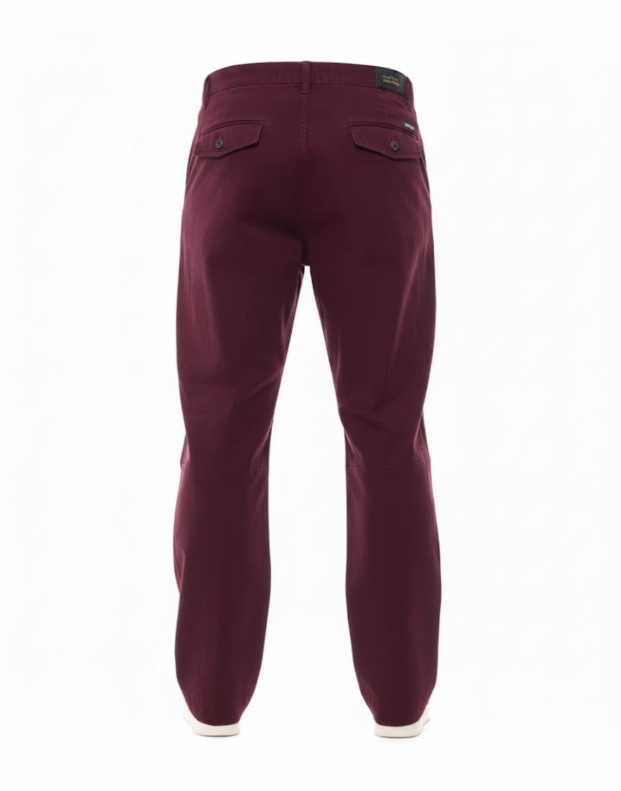 Nine In The Morning Carrot Fit Trousers In Deep Must Wine