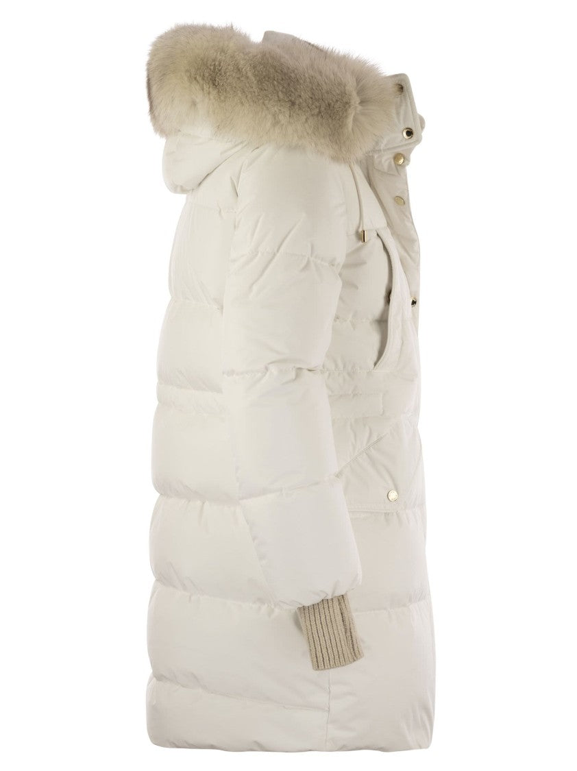 Moorer Talassa-Stp - Long Down Jacket With Hood