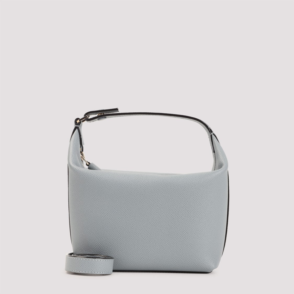 Valextra Niagara Blue Calf Leather Mochi Pouch Bag