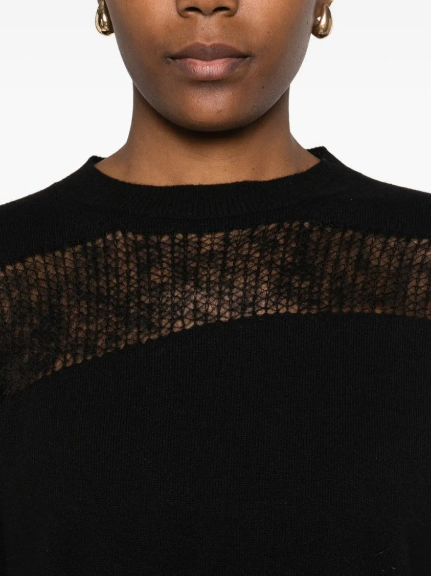 Fabiana Filippi Mesh-Panel Sweater