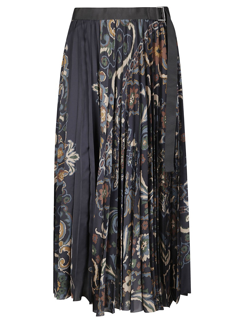 Sacai Floral Print Skirt