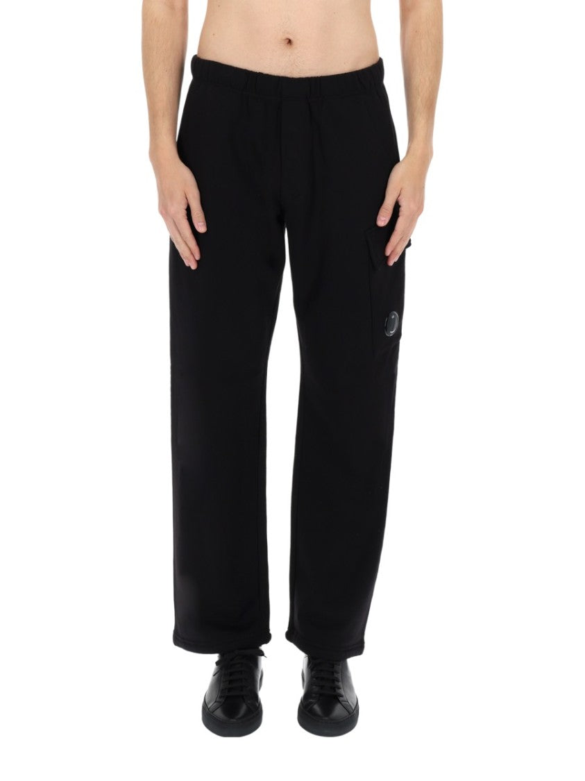 C.P. Company Neutral Cargo Jogger Elastic Waistband Pants