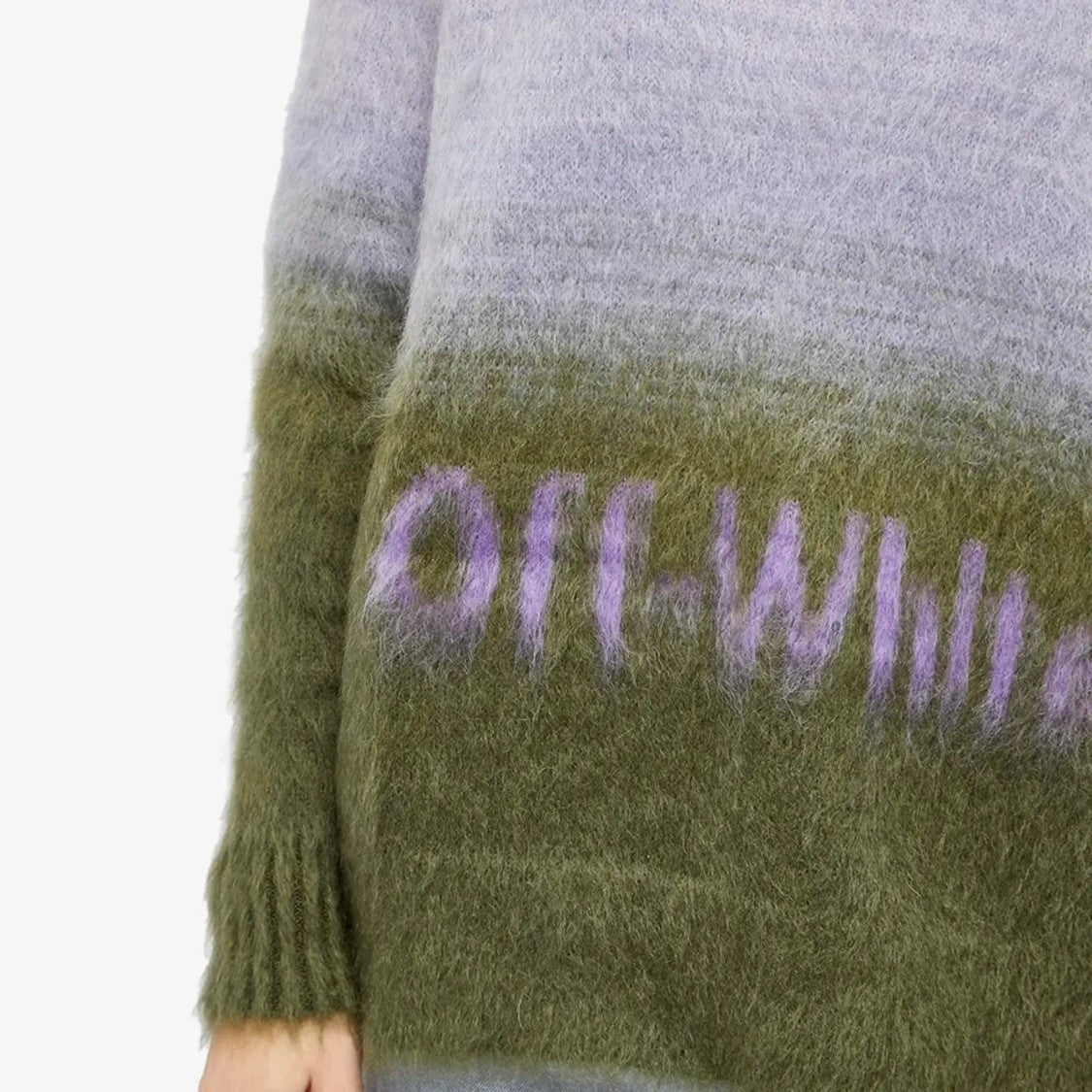 Off-White Intarsia-Knit Logo Roll-Neck Knitwear Jumper