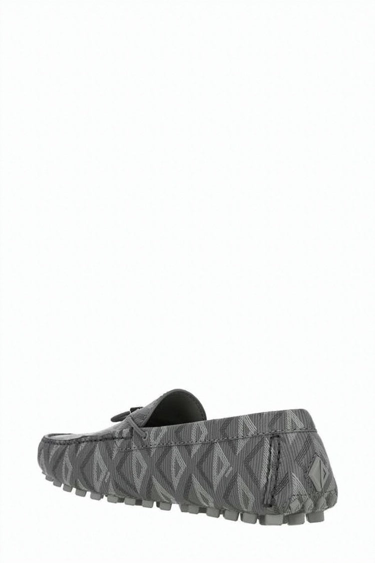 Dior Textured Geometric Pattern Loafer With Rugged Sole