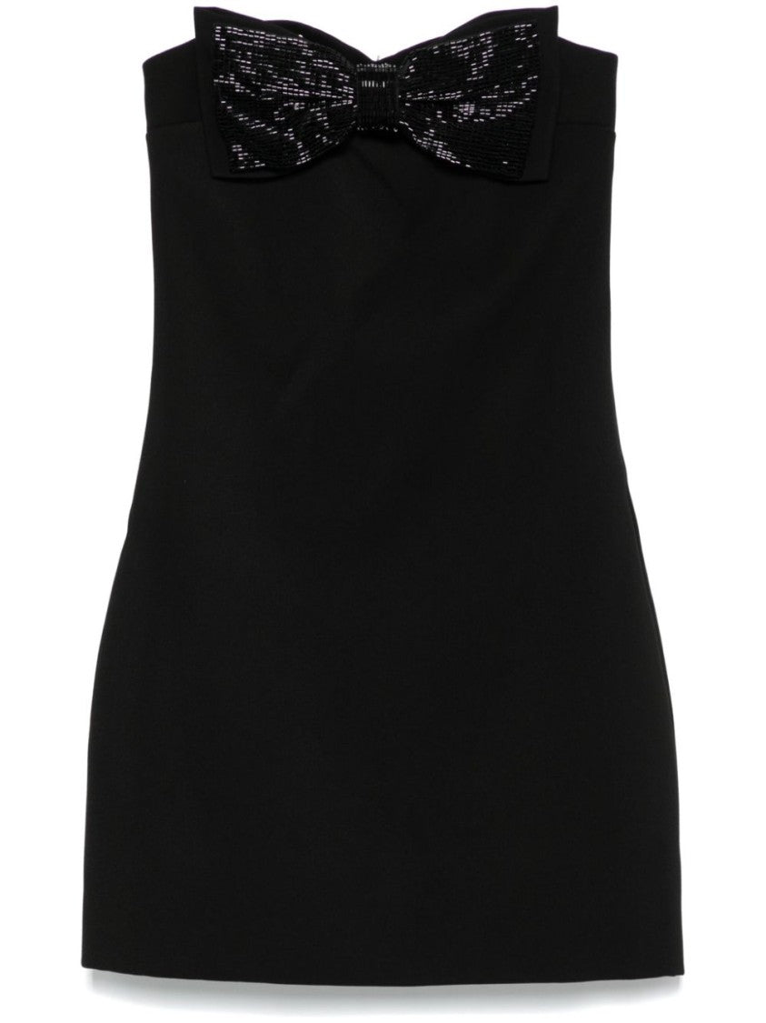 Self-Portrait Black Strapless Mini Dress