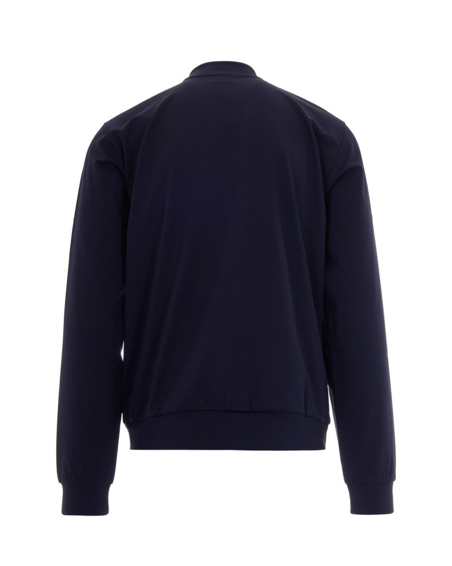 Ea7 Emporio Armani Blue Technical Fabric Sweatshirt
