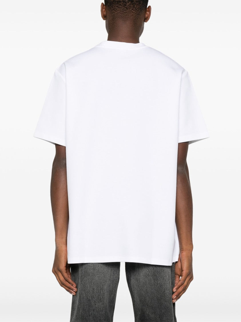 Balmain White T-Shirt Regular Fit Pb T-Shirt