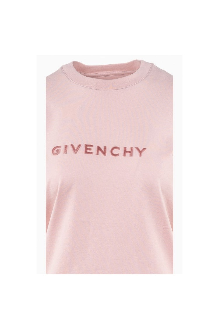 Givenchy Pink Cotton Printed T-Shirt