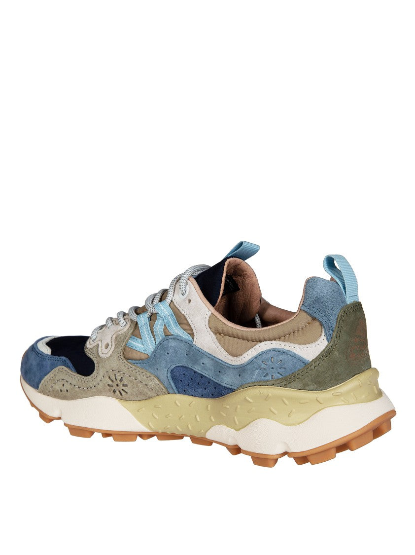 Flower Mountain Blue Yamano 3 Pig Nubuck Sneakers