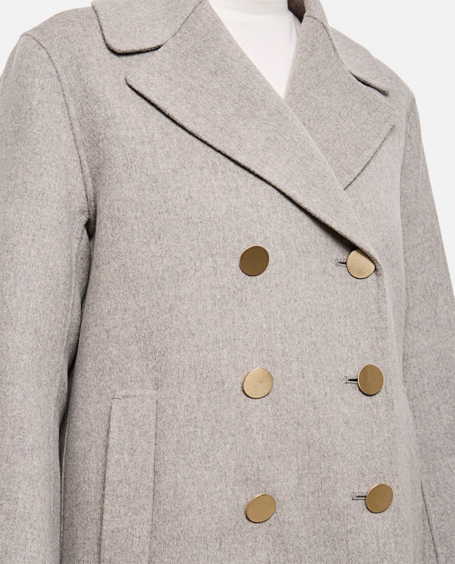 Max Mara Margot Peacot With Gold Botton