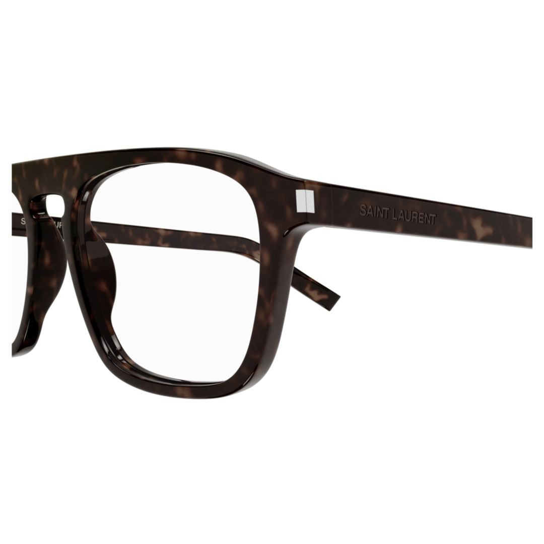 Saint Laurent Sl 157 Tortoiseshell Rectangular Eyeglasses