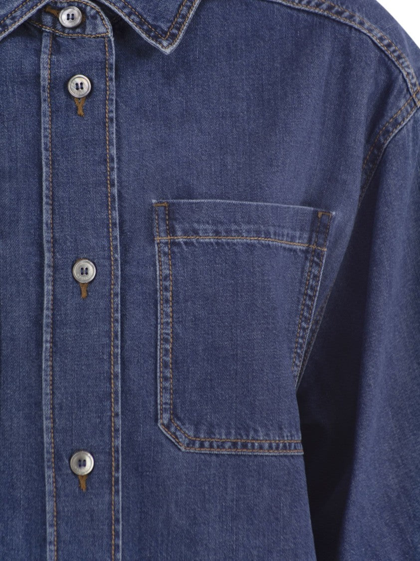 Max Mara Enza - Denim Crop Shirt