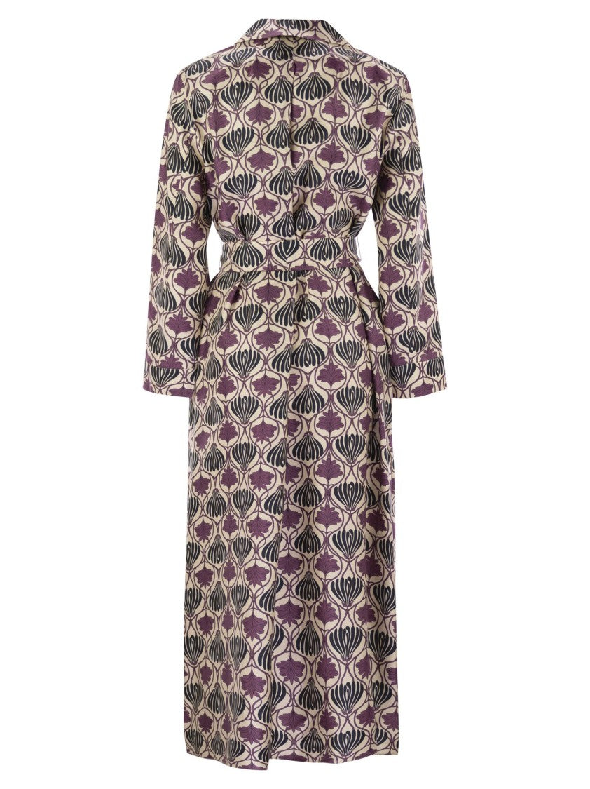 Max Mara Albert - Printed Silk Kaftan Dress