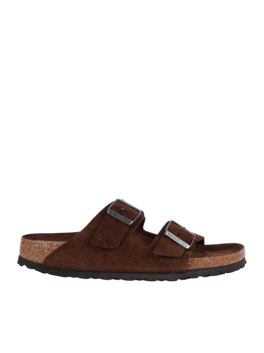 Birkenstock Carafe Arizona Suede Leather Slide Sandal