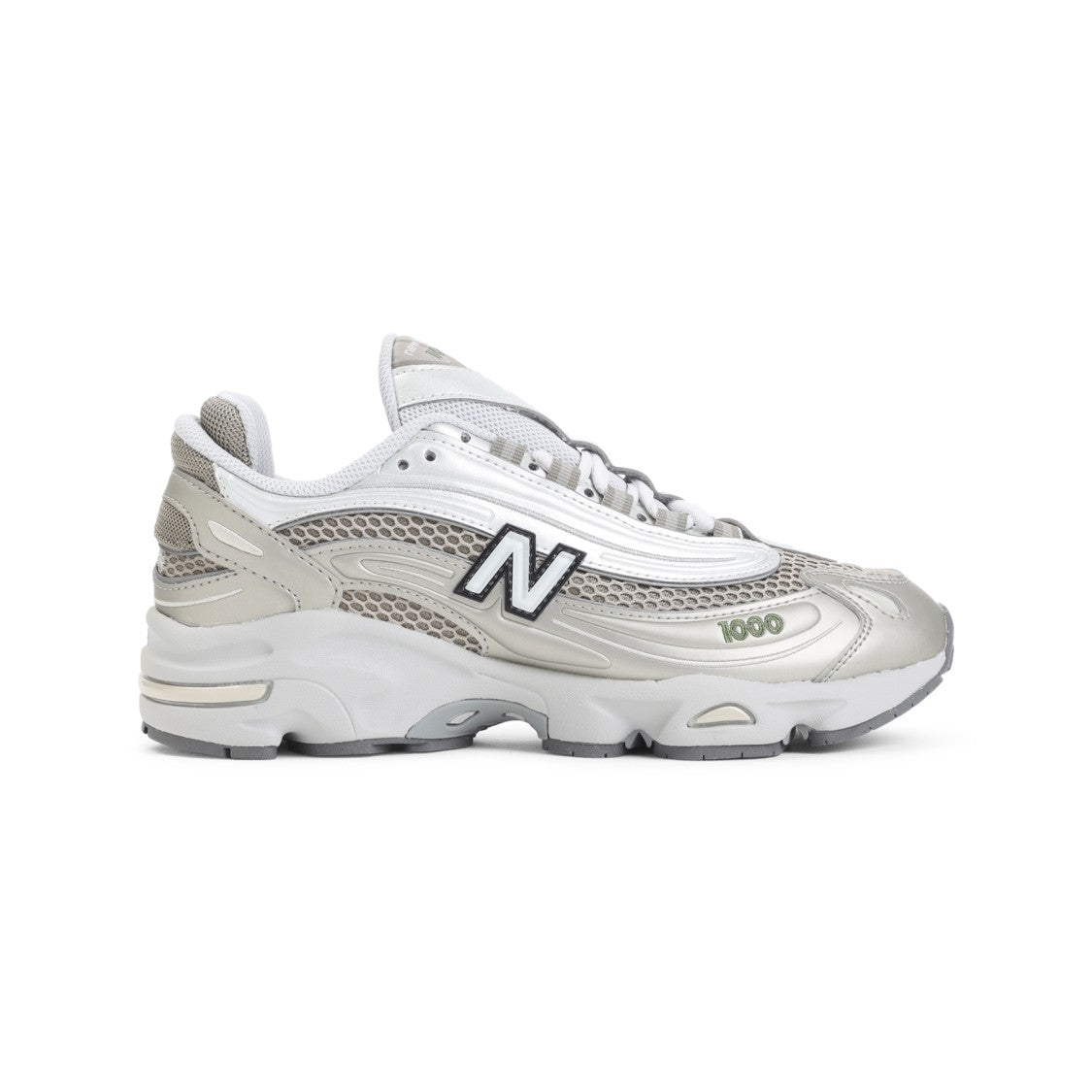 New Balance 1000 Silver Leather Sneakers