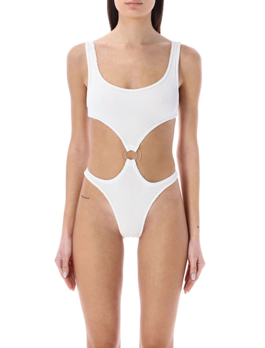 Reina Olga Augusta Crinkle Stitching One Piece