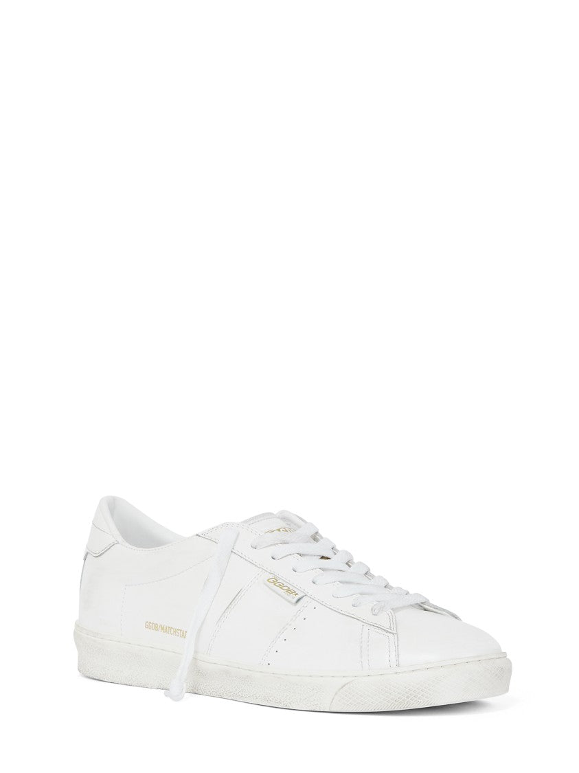 Golden Goose Shiny Leather Sneakers With Polished Upper