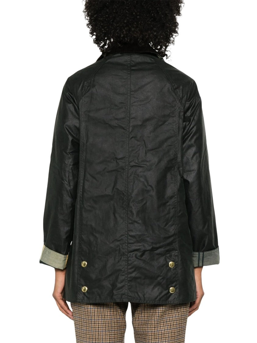 Barbour Modern Beadnell Jacket With Velvet Ribbed Collar And Relaxed Fit