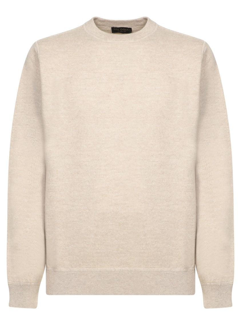 Dell'oglio Beige Knitwear With Classic Crew Neckline