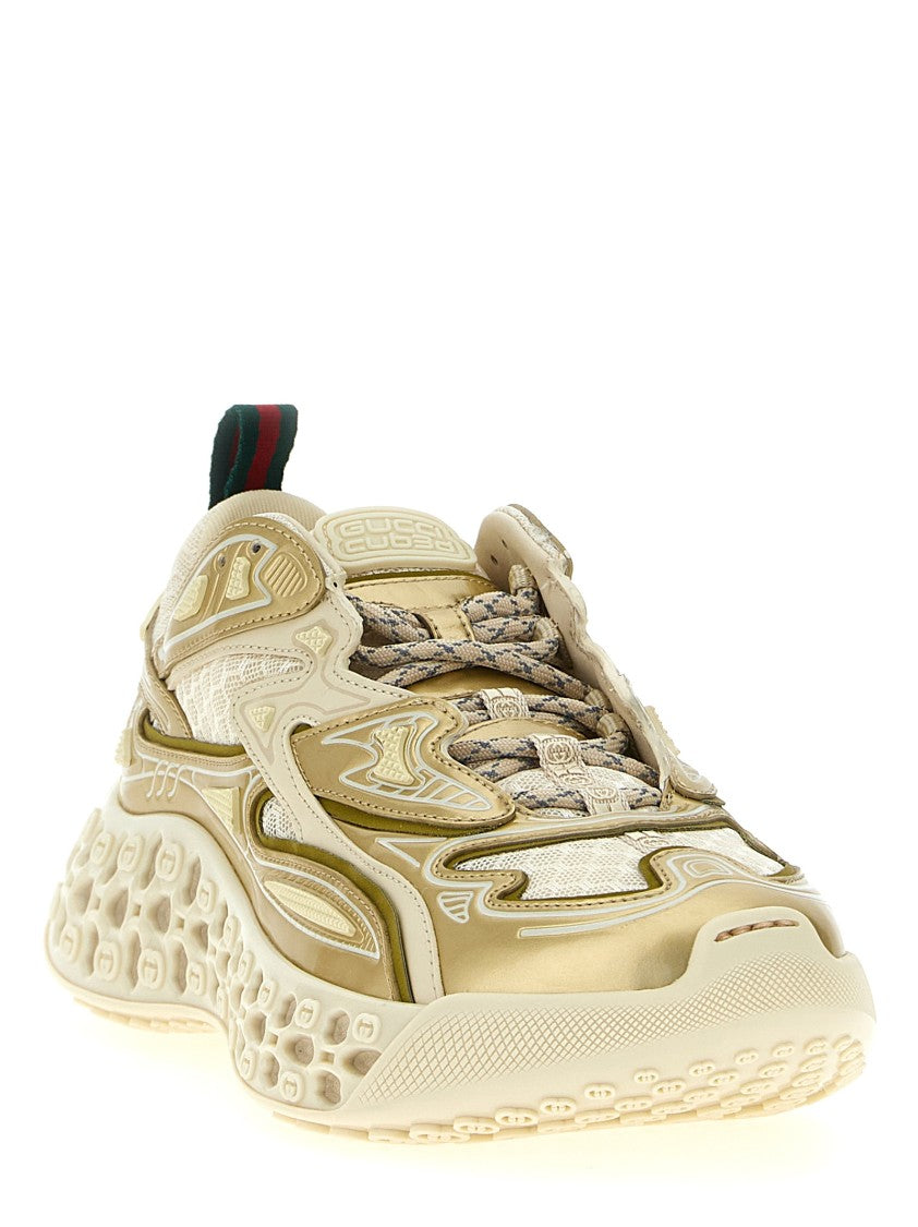 Gucci Futuristic Light Beige 'Cub3d' Sneakers