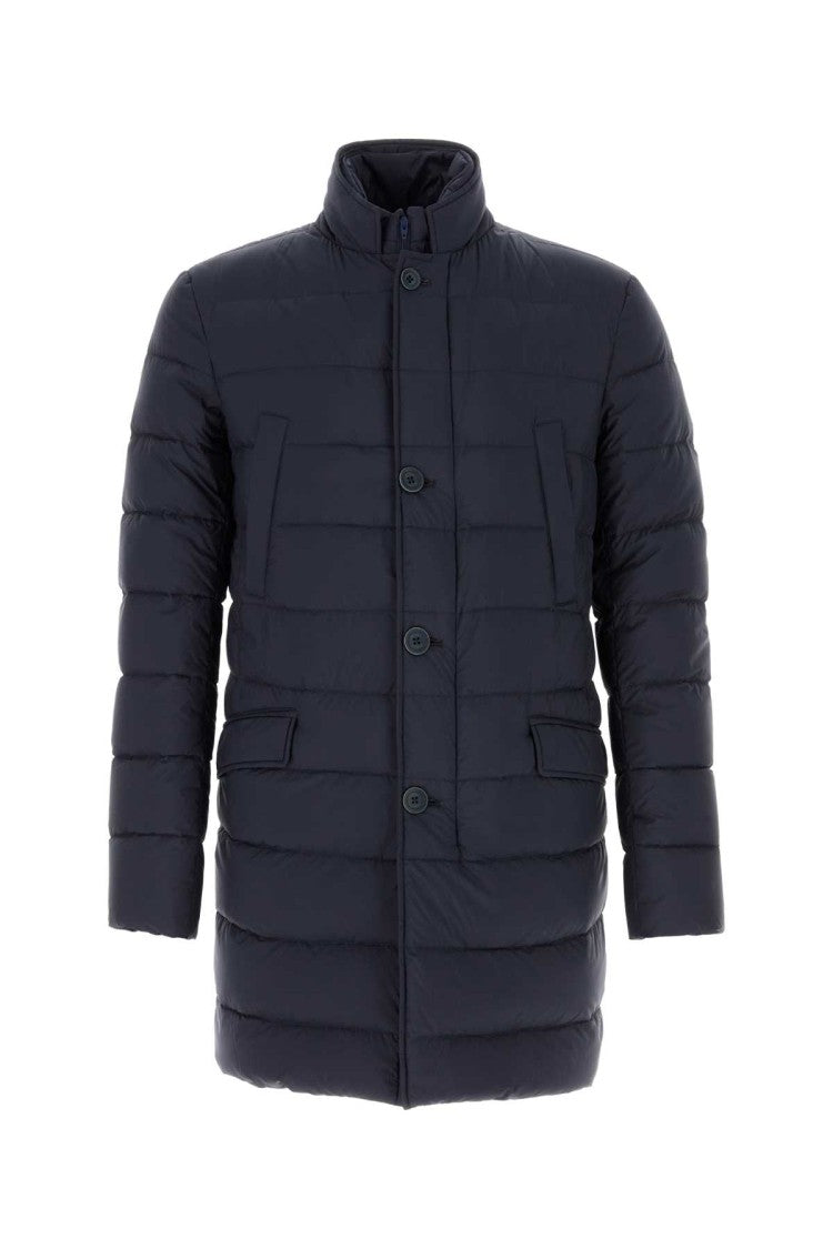 Herno Navy Blue Nylon Padded Jacket