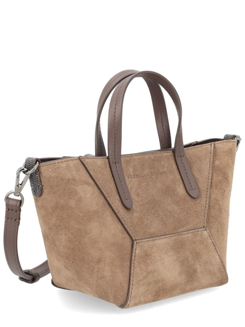 Brunello Cucinelli Bc Duo Structured Leather Mini Bag