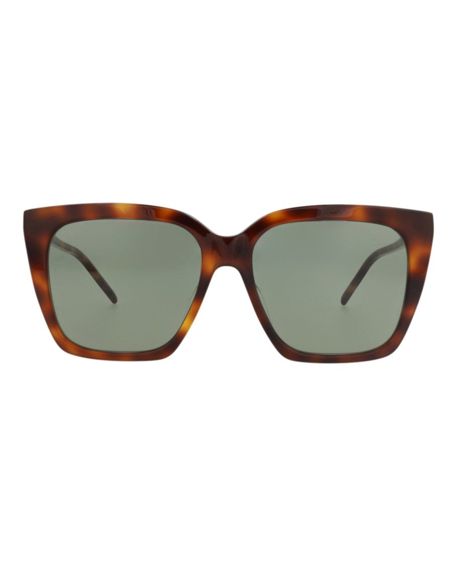 Saint Laurent Cat Eye-Frame Acetate Sunglasses With Metal Temples And Distinctive Logo