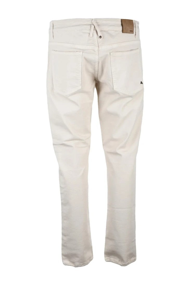 Cycle Beige Cotton Elastane Men's Stretch Jeans