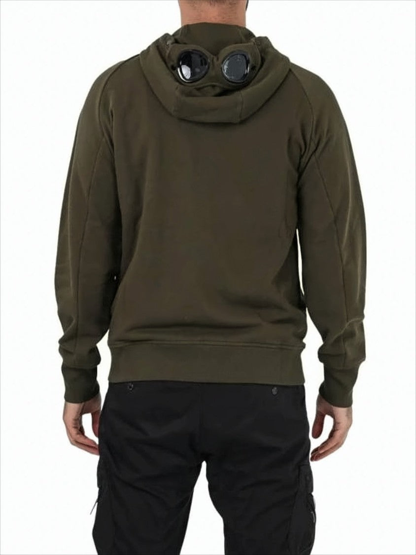 C.P. Company Utilitarian Full Zip Hoodie With Built-In Goggles