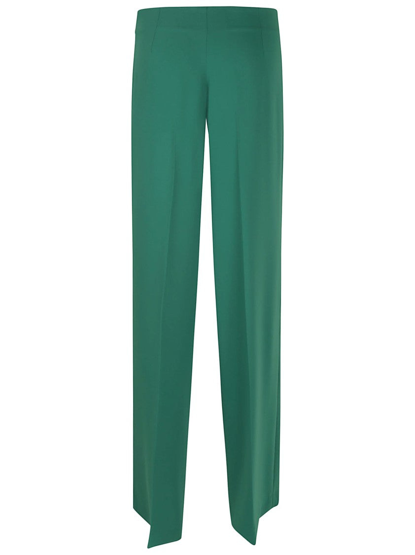 Parosh Straight-Leg Trousers With High Waist And Polished Draping