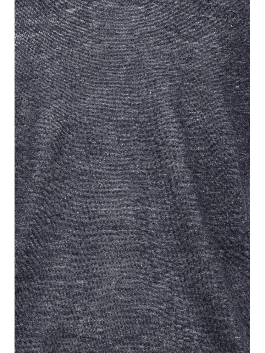 Gran Sasso Lightweight Knit Polo With Classic Collar And Textured Finish