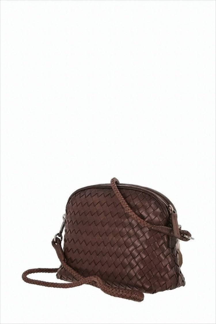 Dragon Diffusion Woven Buffalo Leather Crossbody Bag