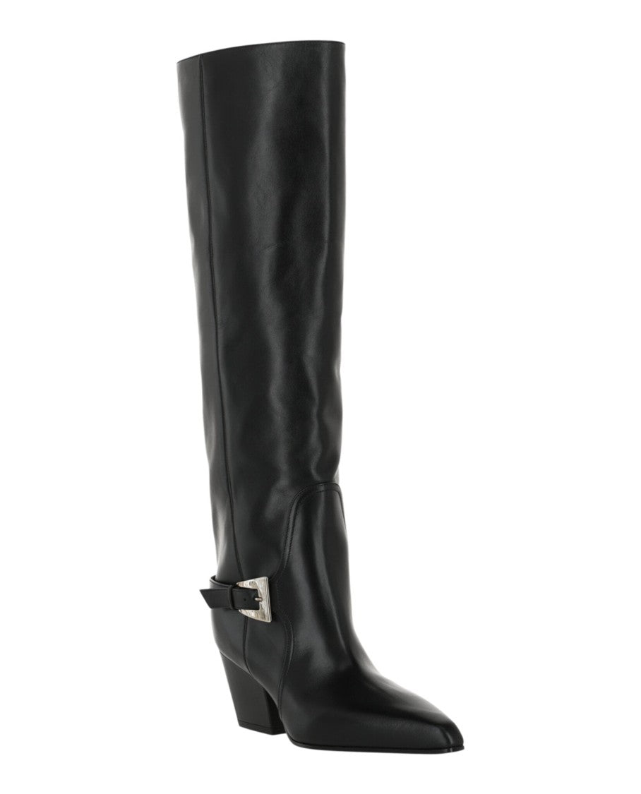 Paris Texas Jane Buckle Knee-High Boots